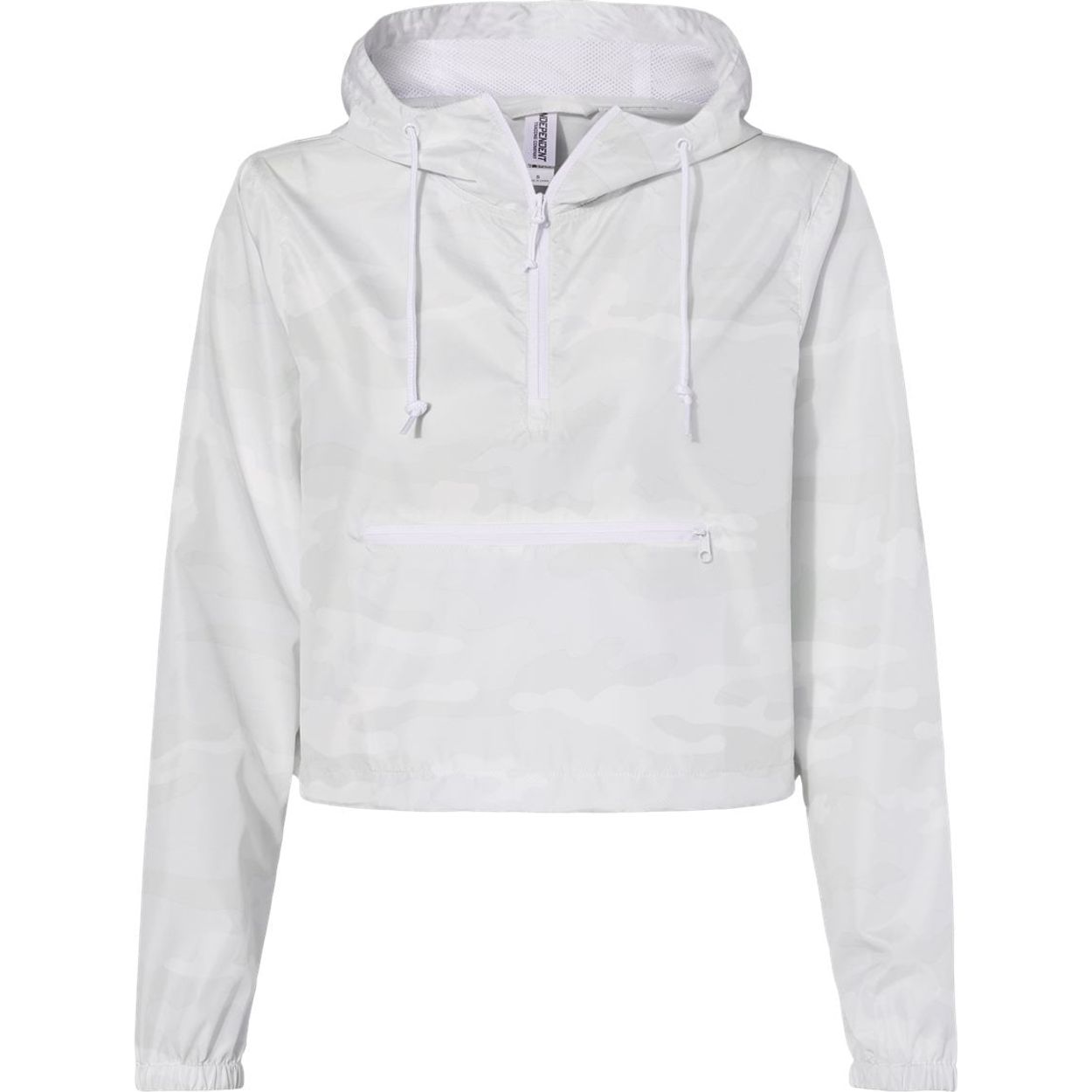Women's Lightweight Quarter-Zip Pullover Crop Windbreaker