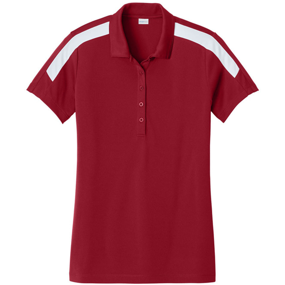 Deep Red/ White