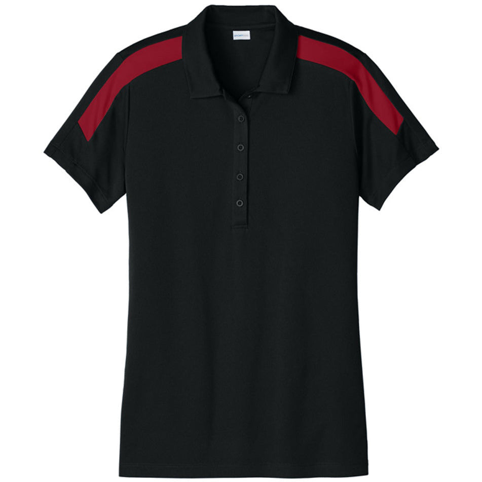 Black/ Deep Red