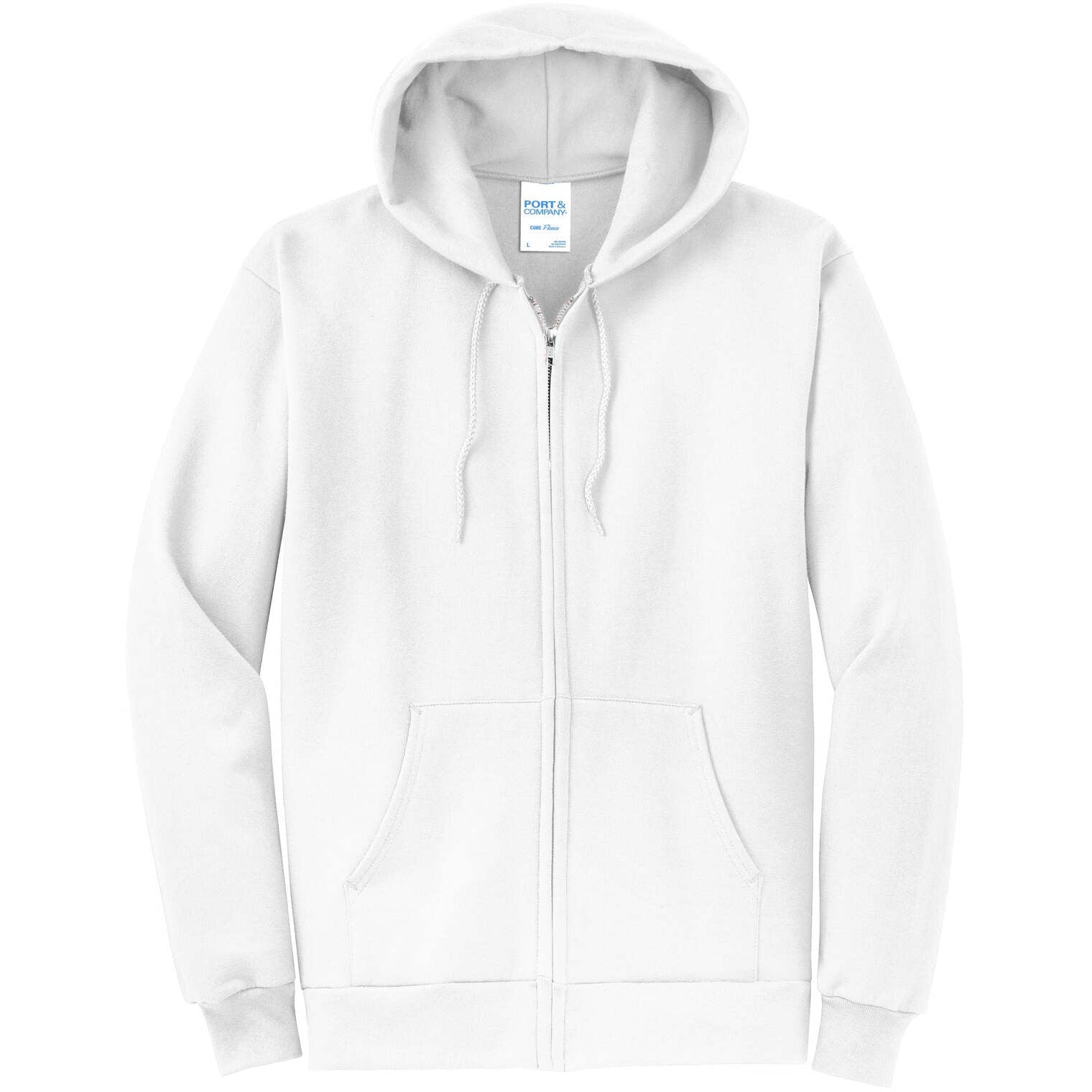 Port & Company® Core Fleece Full-Zip Hooded Sweatshirt