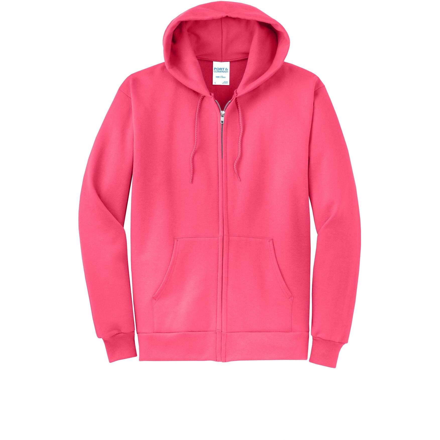 Port & Company® Core Fleece Full-Zip Hooded Sweatshirt