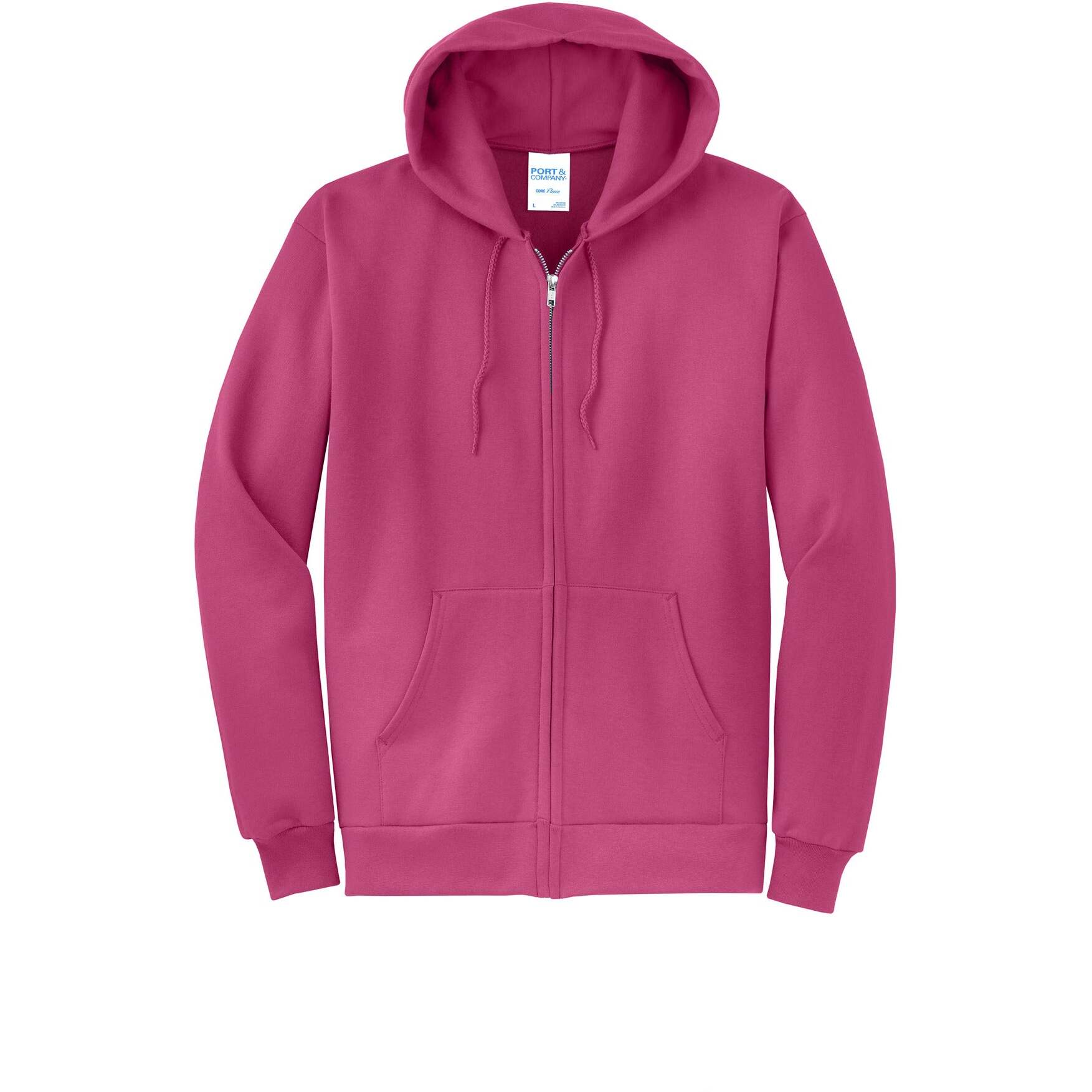 Port & Company® Core Fleece Full-Zip Hooded Sweatshirt