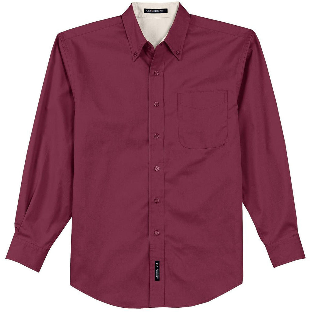 Burgundy/ Light Stone
