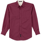 Burgundy/ Light Stone