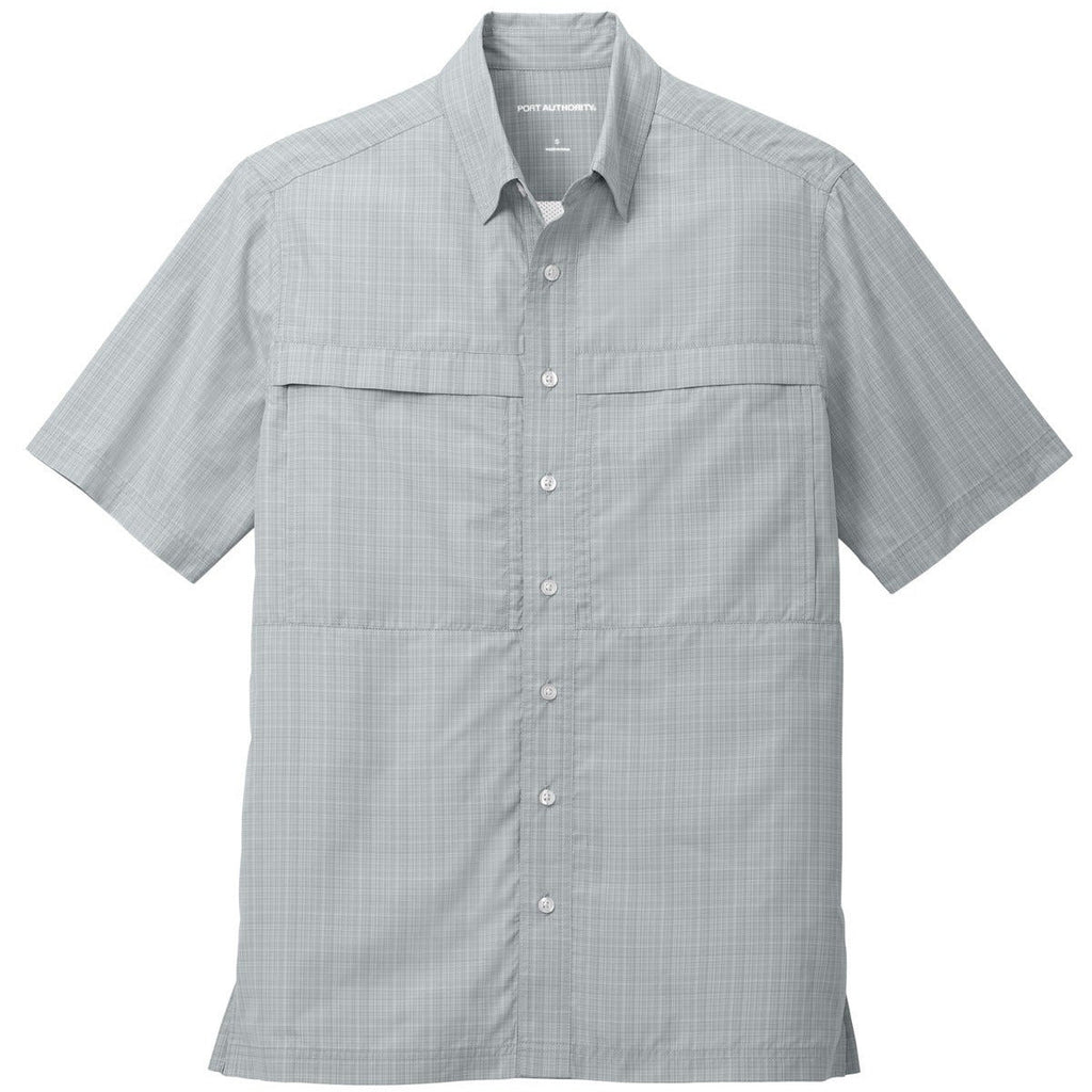 Silver/ Gusty Grey Crosshatch