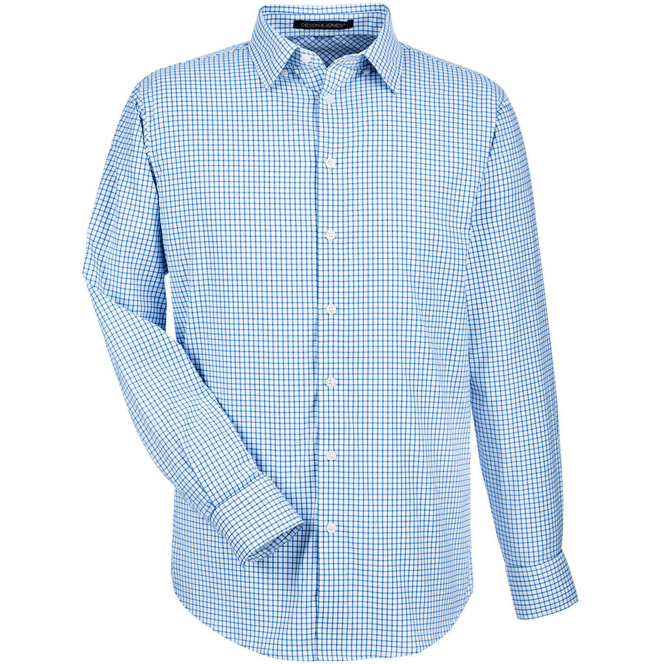 Devon & Jones Men's CrownLux Performance® Micro Windowpane Woven Dress ...